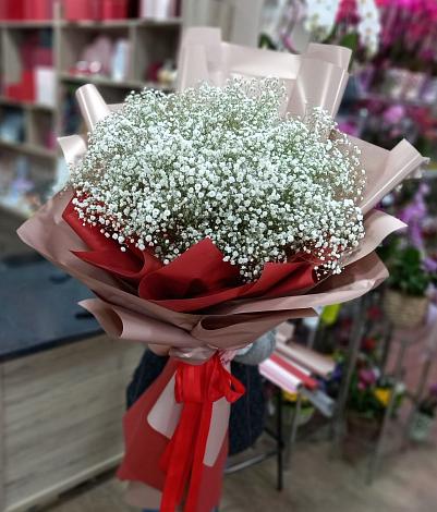 Букет цветов из: Гипсофила в Комсомольце
